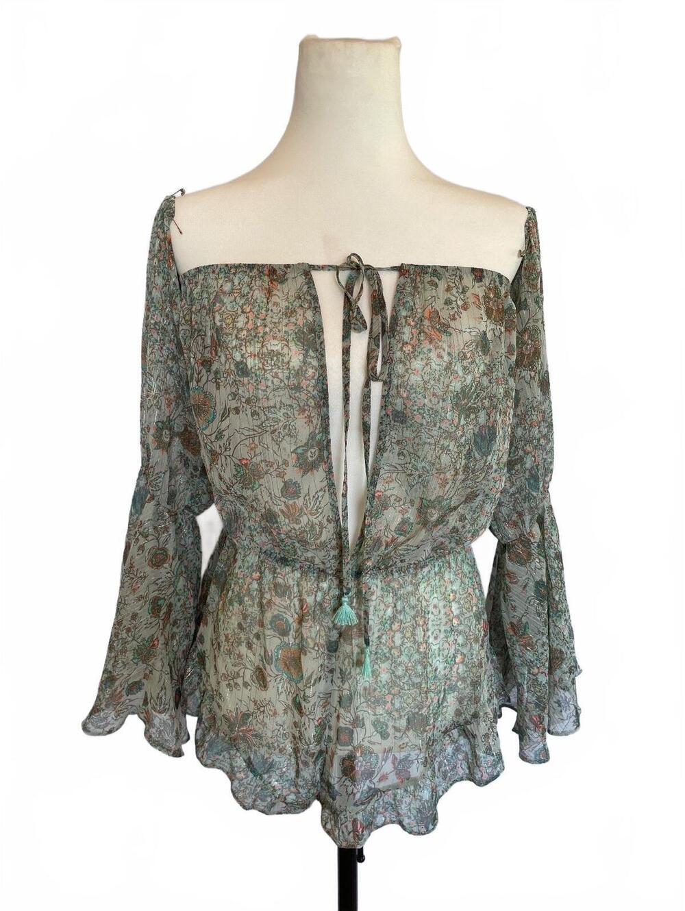 Victoria’s Secret Sheer Floral Romper S Fairycore Ethereal Whimsical Romper